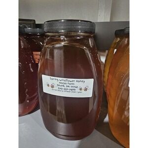 2 Lb. Glass Jar spring Wildflower Honey From Shunk, PA